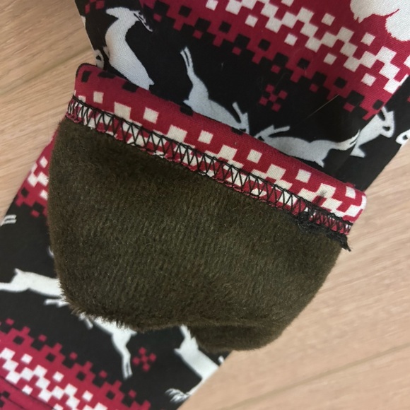 Just Cozy Women’s fleece lined print leggings Size Extra Small/Small - Picture 3 of 5